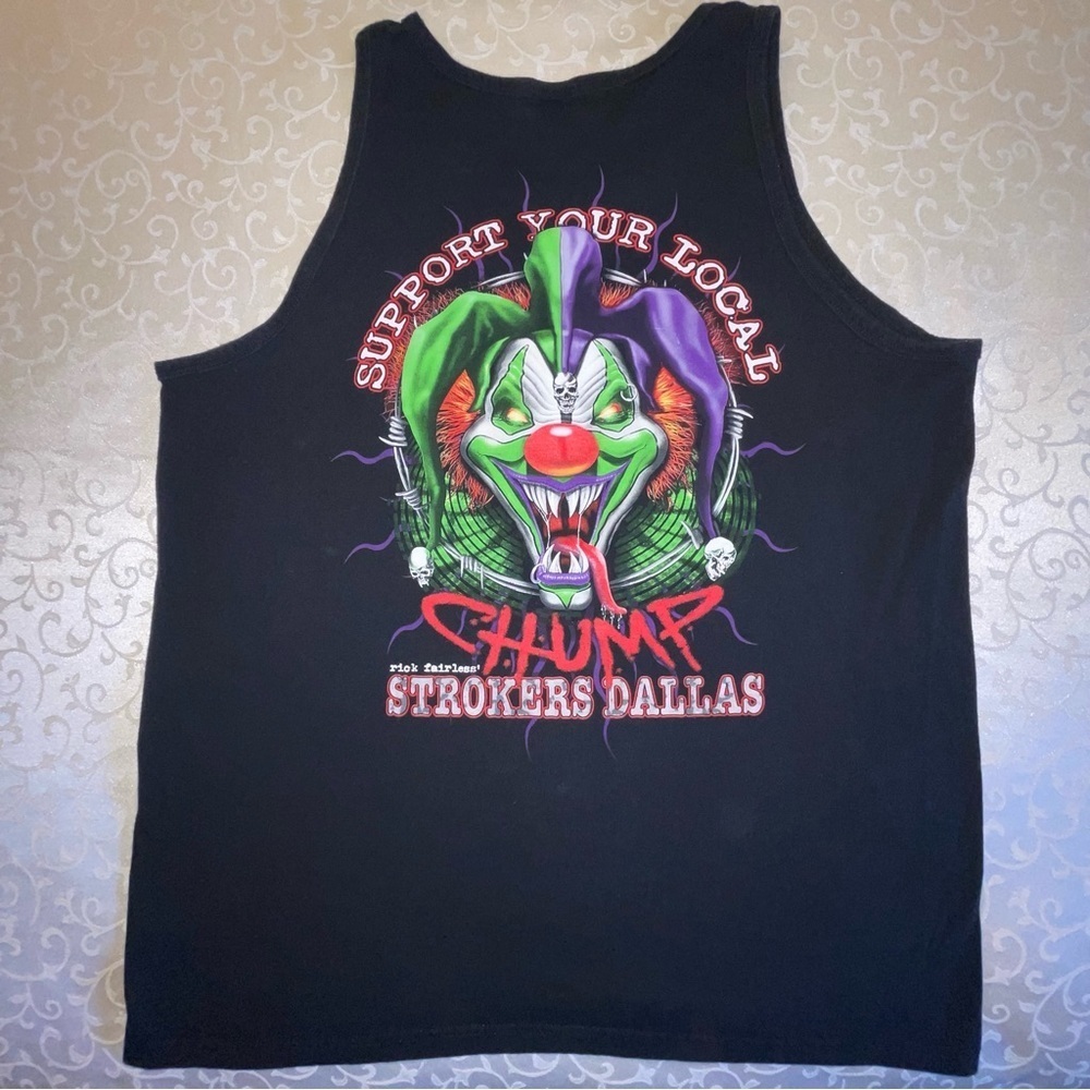 Strikers Dallas Motorcycle Shop Support Your Local Chump Men’s Tank